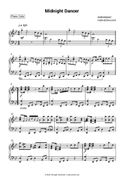 Sheet music, chords Arabesque - Midnight dancer