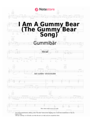 Sheet music, chords Gummibär - I Am A Gummy Bear (The Gummy Bear Song)