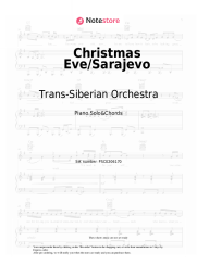 Sheet music, chords Trans-Siberian Orchestra - Christmas Eve/Sarajevo 12/24
