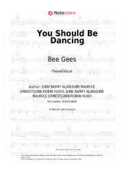 Sheet music, chords Bee Gees - You Should Be Dancing
