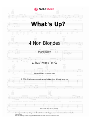 Sheet music, chords 4 Non Blondes - What's Up?