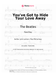 Sheet music, chords The Beatles - You've Got to Hide Your Love Away