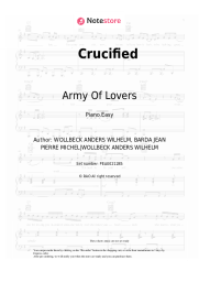 Sheet music, chords Army Of Lovers - Crucified
