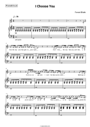 Sheet music, chords Forest Blakk - I Choose You