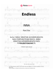 Sheet music, chords INNA - Endless