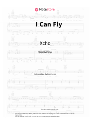 Sheet music, chords Xcho - I Can Fly
