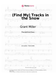 Sheet music, chords Grant Miller - (Find My) Tracks in the Snow