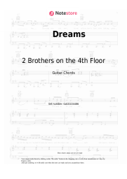 Sheet music, chords 2 Brothers on the 4th Floor - Dreams