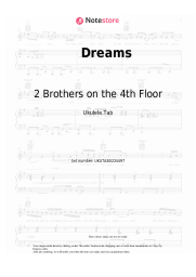 Sheet music, chords 2 Brothers on the 4th Floor - Dreams