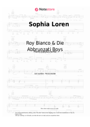 Sheet music, chords Roy Bianco & Die Abbrunzati Boys - Sophia Loren