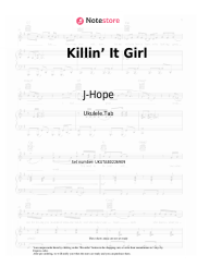 Sheet music, chords J-Hope, GloRilla - Killin’ It Girl