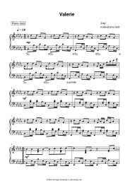 Sheet music, chords Joy - Valerie
