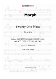 Sheet music, chords Twenty One Pilots - Morph
