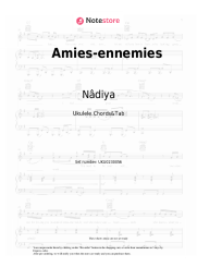 Sheet music, chords Nâdiya - Amies-ennemies