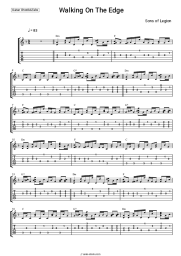 Sheet music, chords Sons of Legion - Walking On The Edge