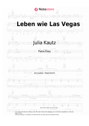 Sheet music, chords Julia Kautz - Leben wie Las Vegas