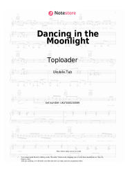 Sheet music, chords Toploader - Dancing in the Moonlight