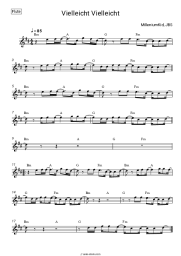 Sheet music, chords MilleniumKid, JBS - Vielleicht Vielleicht