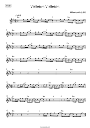 Sheet music, chords MilleniumKid, JBS - Vielleicht Vielleicht
