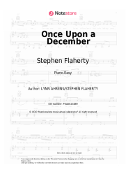 Sheet music, chords Stephen Flaherty - Once Upon a December (from 'Anastasia')