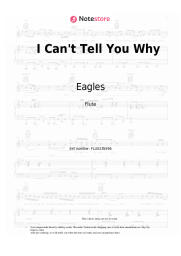 Sheet music, chords Eagles - I Can't Tell You Why