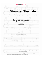 Sheet music, chords Amy Winehouse - Stronger Than Me
