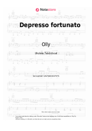 Sheet music, chords Olly, JVLI - Depresso fortunato
