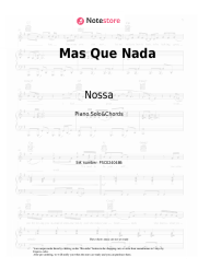 Sheet music, chords Nossa - Mas Que Nada