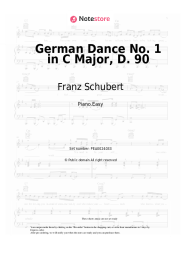 Sheet music, chords Franz Schubert - German Dance No. 1 in C Major, D. 90