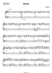 Sheet music, chords Yungblud - Ghosts