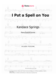 Sheet music, chords Kandace Springs - I Put a Spell on You