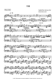 Sheet music, chords Capital Bra, Samra, LEA - 110
