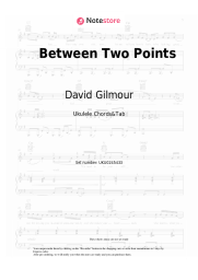 Sheet music, chords David Gilmour, Romany Gilmour - Between Two Points