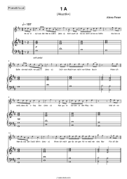 Sheet music, chords Alexa Feser - 1A (Akustik+)