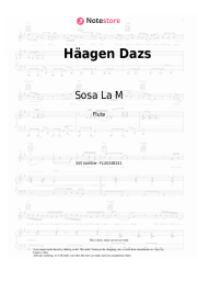 Sheet music, chords Sosa La M - Häagen Dazs