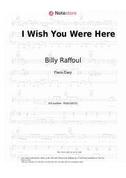 undefined Billy Raffoul - I Wish You Were Here