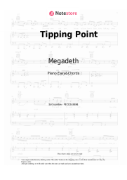 Sheet music, chords Megadeth - Tipping Point