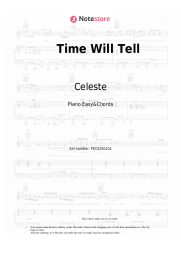 Sheet music, chords Celeste - Time Will Tell