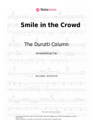 Sheet music, chords The Durutti Column - Smile in the Crowd