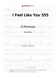 Sheet music, chords X-Perience - I Feel Like You 555