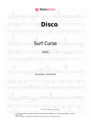 Sheet music, chords Surf Curse - Disco