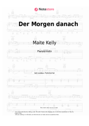 Sheet music, chords Maite Kelly - Der Morgen danach