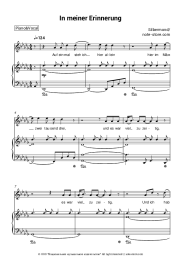 Sheet music, chords Silbermond - In meiner Erinnerung