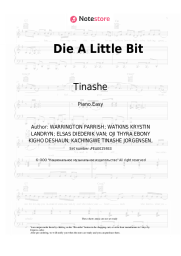 Sheet music, chords Tinashe, Ms Banks - Die A Little Bit
