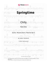Sheet music, chords Chilly - Springtime