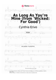 Sheet music, chords Cynthia Erivo, Jonathan Bailey - As Long As You’re Mine (from 'Wicked: For Good')