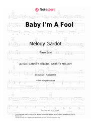 undefined Melody Gardot - Baby I'm A Fool