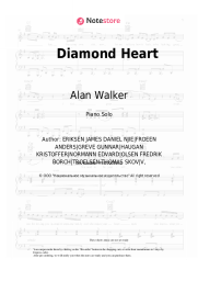 Sheet music, chords Alan Walker, Sophia Somajo - Diamond Heart