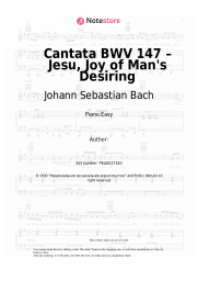 Sheet music, chords Johann Sebastian Bach - Cantata BWV 147 – Jesu, Joy of Man's Desiring
