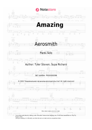 Sheet music, chords Aerosmith - Amazing
